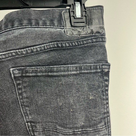 Pacsun Jeans Men 34 x 32 Black Super Skinny Distressed Patched Biker Denim Pants - Picture 6 of 8